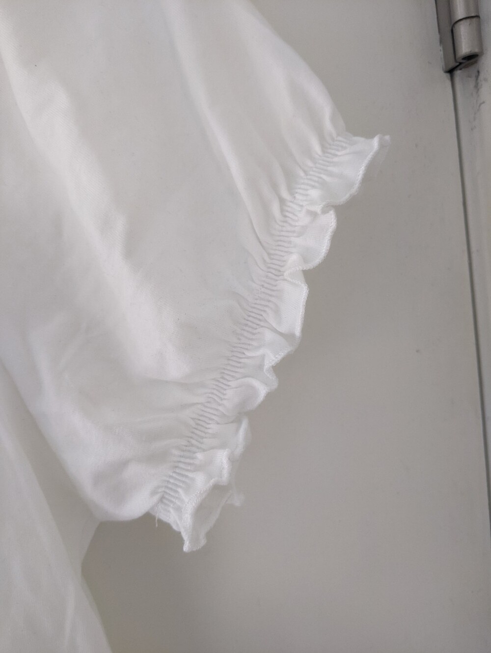 Short Sleeve Tee With Ruffle Sleeve - Picture 3 of 3